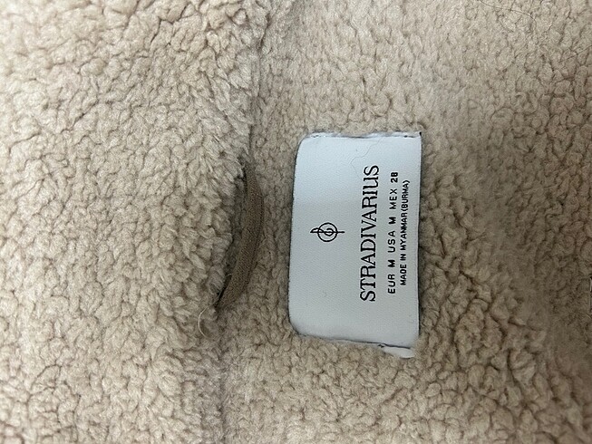 m Beden camel Renk Stradivarius mont