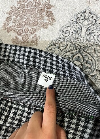 Zara kareli kalem etek