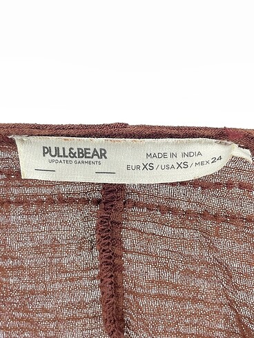 xs Beden kahverengi Renk Pull and Bear Bluz %70 İndirimli.