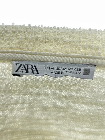 m Beden beyaz Renk Zara Kısa Elbise %70 İndirimli.