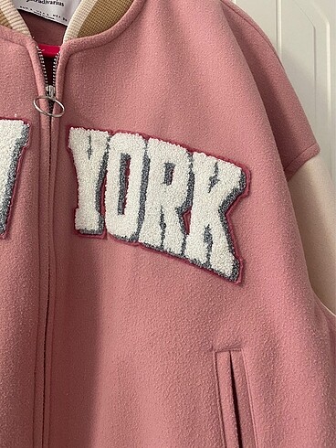 Stradivarius Stradivarius pembe bomber ceket