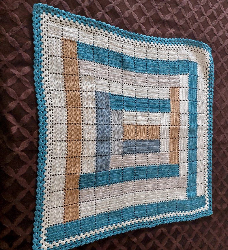 Çok Renkli Örgü Bebek Battaniyesi - Görsel 2