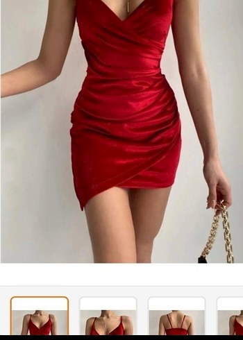 Kırmızı Mini Elbise