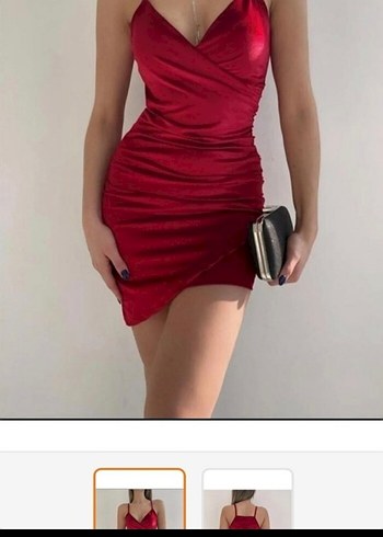 Diğer Kırmızı Mini Elbise