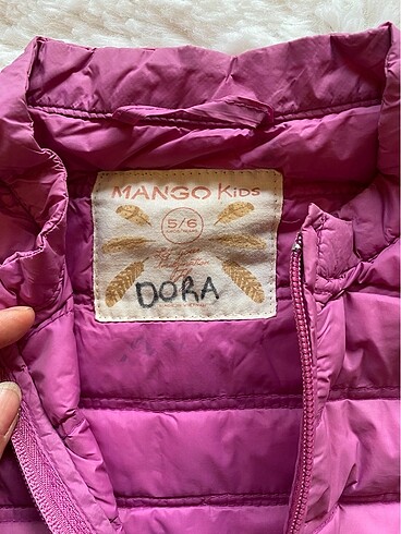 Mango Mango pembe kaz tüyü mont 5-6 yaş