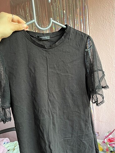 s Beden Tül kollu tshirt