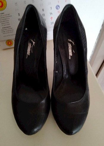 36 Beden Siyah Stiletto Topuklu Kadın Ayakkabı