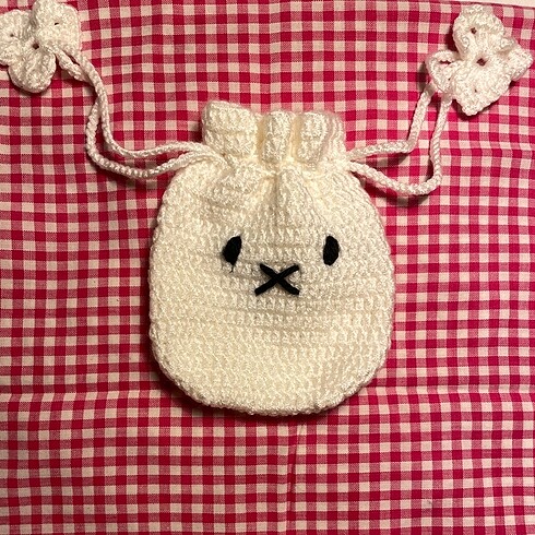 Miffy Tığ İşi Pouch Kese Çanta