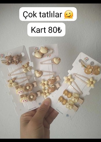 Bej Bohem Tarz Boncuklu Çocuk Toka Seti