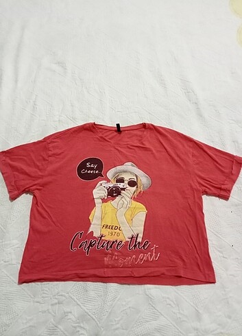 Vintage crop tişört