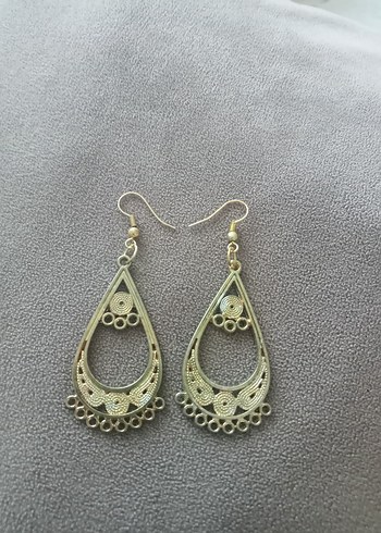 American Vintage retro goth tarzı antik altın Bohem Küpe