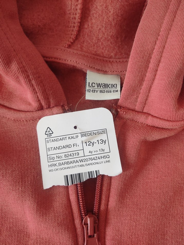 LC Waikiki Kız Çocuk Fermuarlı Ceket 12-13 Yaş - Görsel 2