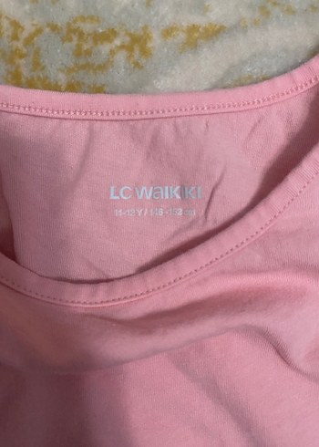 Kız Çocuk Pudra Kısa Kollu Keten Tişört - Görsel 2