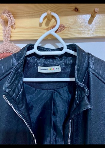 Siyah Deri Biker Ceket - Görsel 3