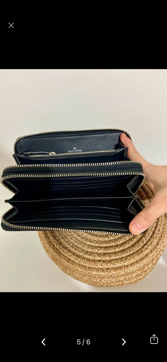 Louis Vuitton Black Kadın Deri Cüzdan - Görsel 5