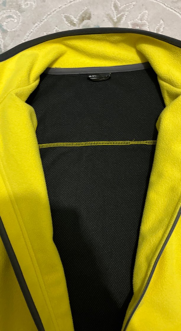 Sarı Fermuarlı Uzun Kollu Erkek Sweatshirt - Görsel 3