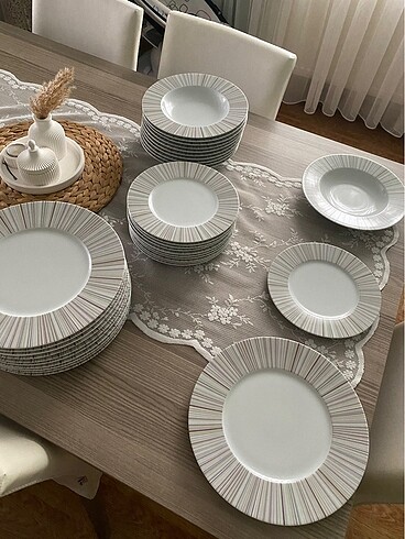  Beden beyaz Renk Yemek takımı
