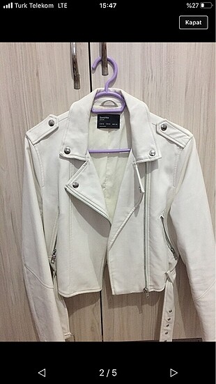 Bershka deri ceket