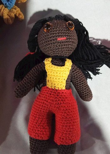 Renkli El Yapımı Örgü Bebek - Görsel 2