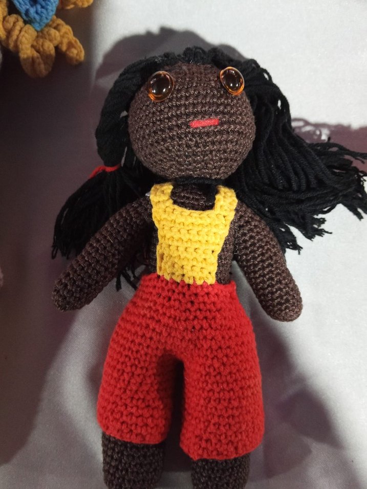 Renkli El Yapımı Örgü Bebek - Görsel 2