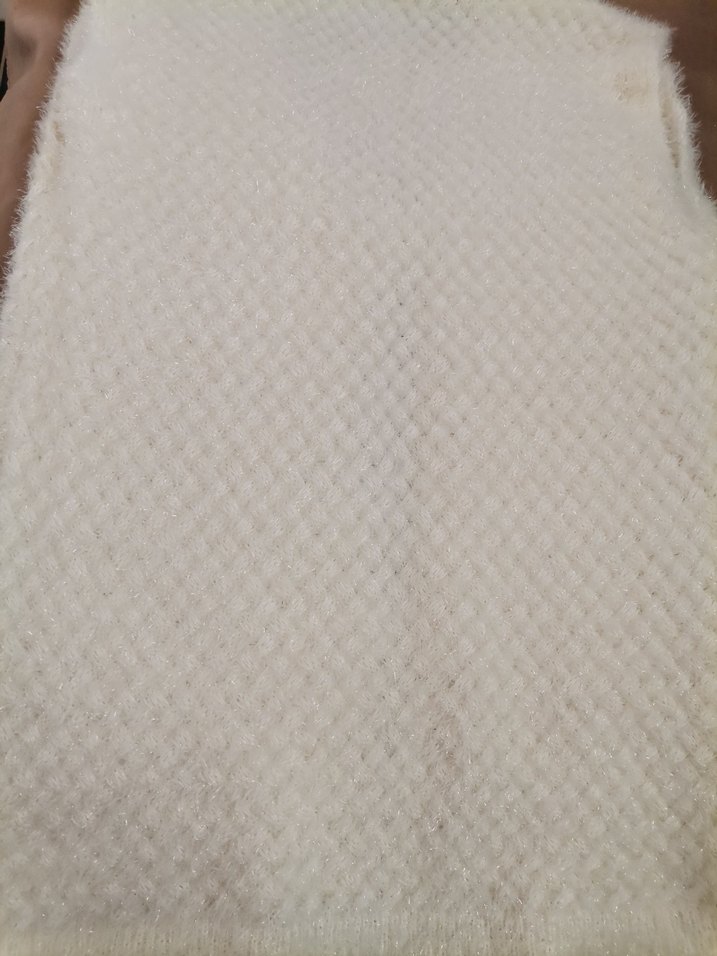 Krem rengi kadın yelek - Görsel 3