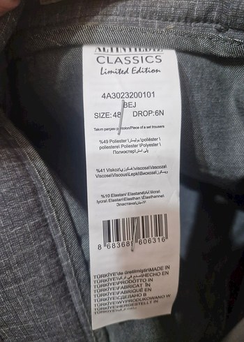 Gri Erkek Takım Elbise - Görsel 6