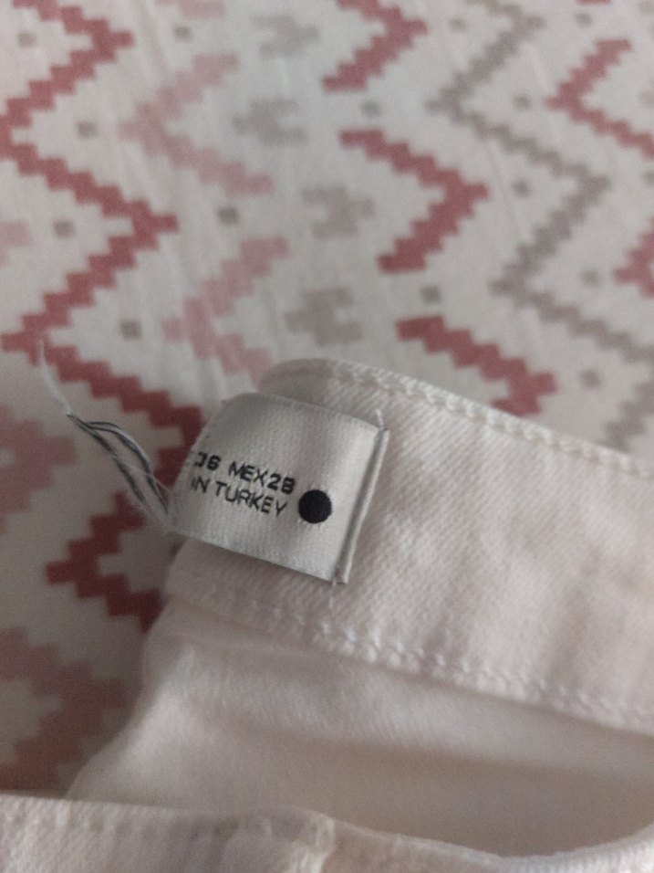 Beyaz Kot Pantolon - Görsel 4