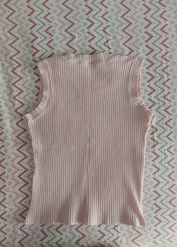 Toz Pembe Kolsuz Bluz - Görsel 2