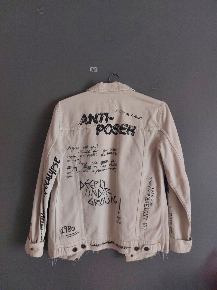 Bej Kadın Ceket Düğmeli Salaş - Görsel 2