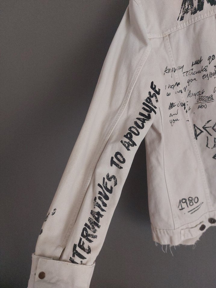 Bej Kadın Ceket Düğmeli Salaş - Görsel 3