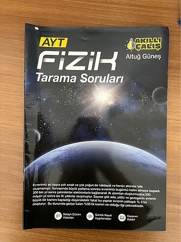 ALTUĞ GÜNEŞ AYT FİZİK TARAMA SORULARI