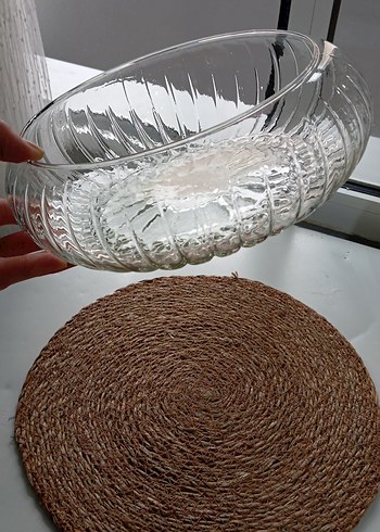 Şeffaf Cam Dekoratif Tabak - Görsel 3