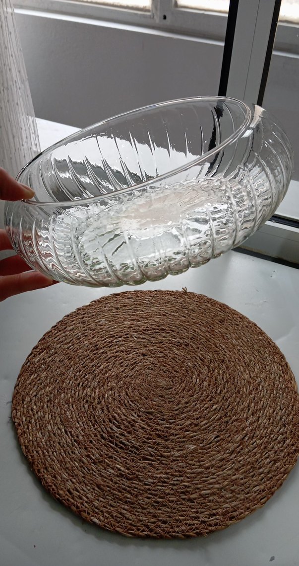 Şeffaf Cam Dekoratif Tabak - Görsel 3