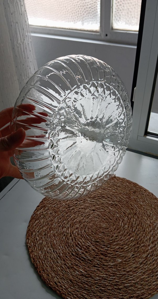 Şeffaf Cam Dekoratif Tabak - Görsel 4