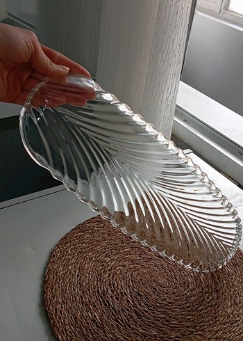 Soyut Desenli Cam Dekoratif Tabak - Görsel 3