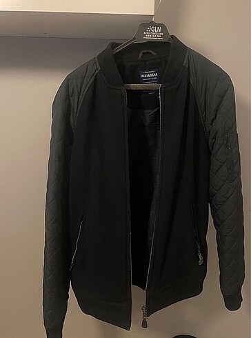 Pull And Bear Yünlü Bomber Ceket