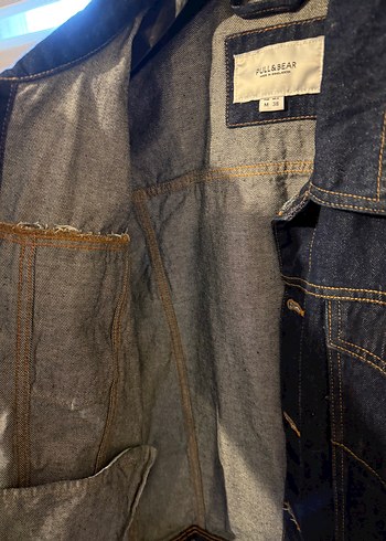 Erkek Lacivert Düğmeli Denim Ceket - Görsel 4