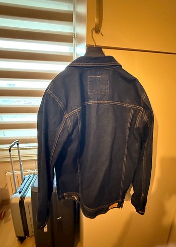 Erkek Lacivert Düğmeli Denim Ceket - Görsel 5