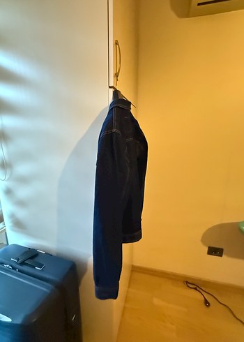 Erkek Lacivert Düğmeli Denim Ceket - Görsel 7