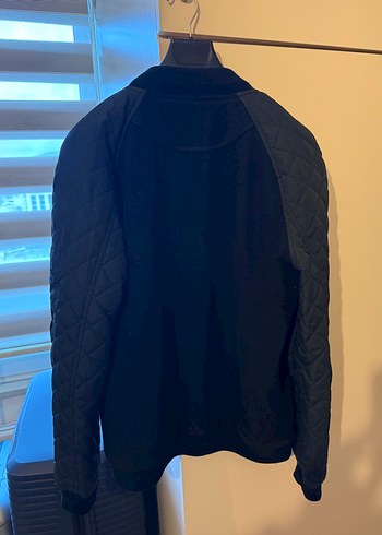 Pull & Bear Yünlü Erkek Bomber Ceket - Görsel 6