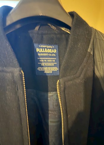 Pull & Bear Yünlü Erkek Bomber Ceket - Görsel 2