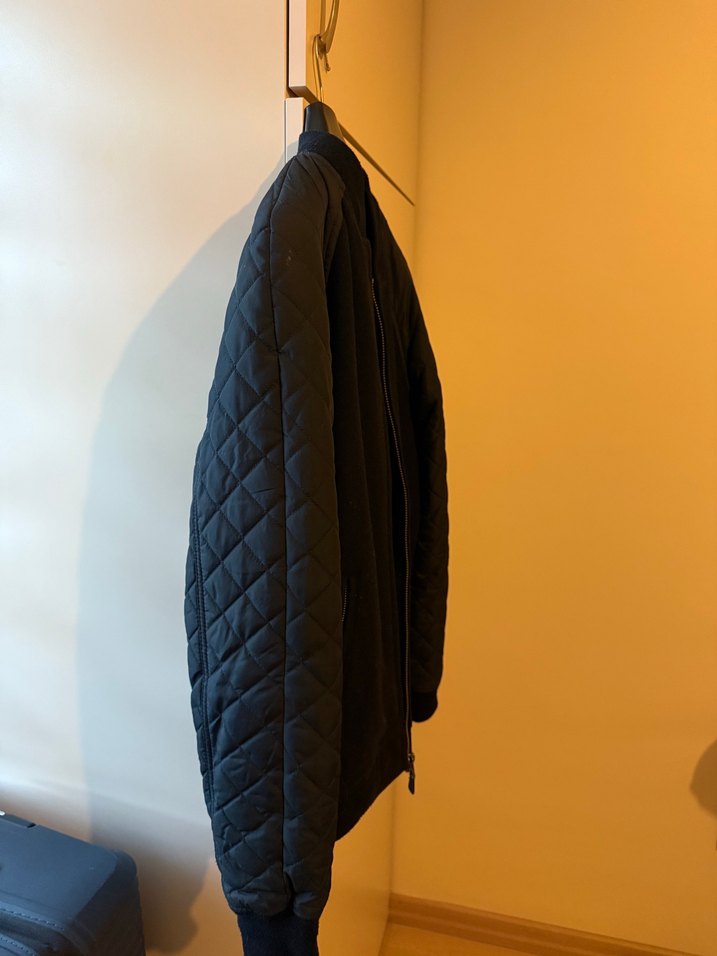 Pull & Bear Yünlü Erkek  Bomber Ceket - Görsel 4