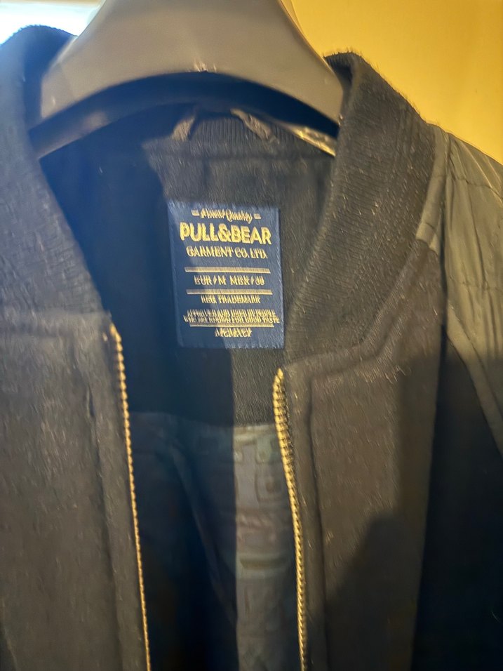 Pull & Bear Yünlü Erkek  Bomber Ceket - Görsel 2