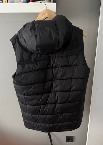 Siyah Kapüşonlu Erkek Şişme Yelek - Görsel 3