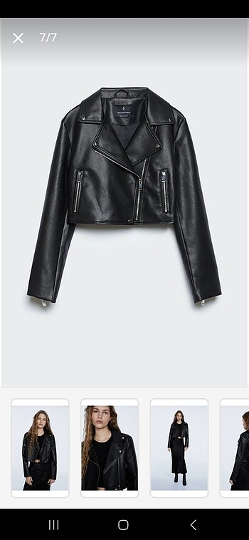 xs Beden siyah Renk Stradivarius Deri ceket