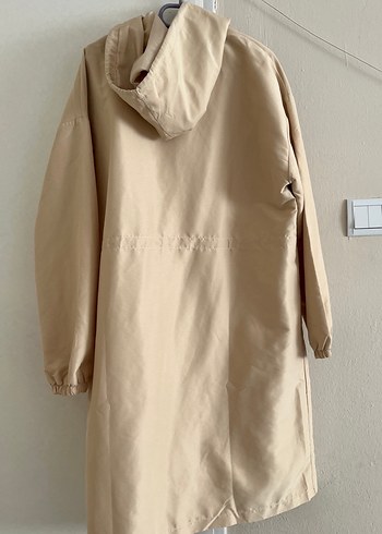 Bej Midi Kadın Yağmurluk - Görsel 2