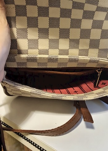 LV kahverengi Deri Püsküllü Kadın Çanta - Görsel 3