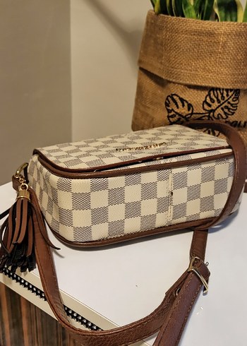 LV kahverengi Deri Püsküllü Kadın Çanta - Görsel 4