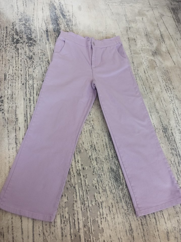 Kız Çocuk Mor Pantolon 3 adet - Görsel 2