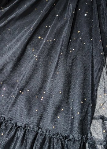 Kız Çocuk Siyah Tüllü Elbise - Görsel 8